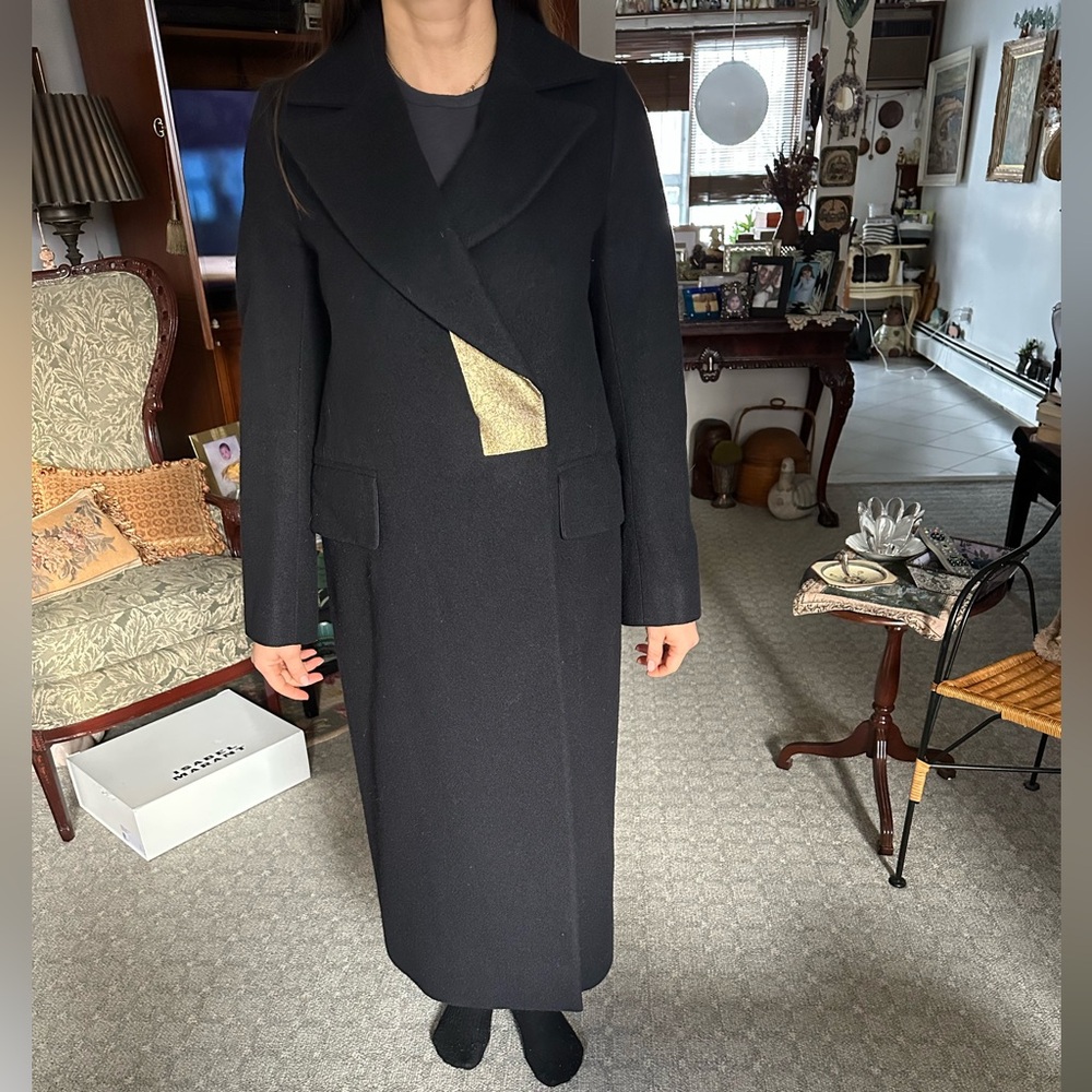 Jil Sander dark navy Wool Coat